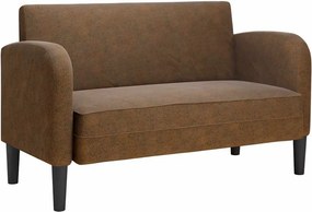 vidaXL barna műbőr loveseat kanapé 110 cm