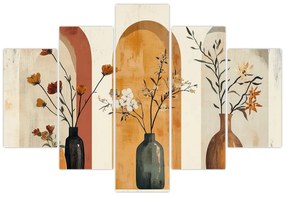 Kép - Vázák boltívekben (150x105 cm)