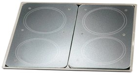 Edzett üveg tűzhely fedőlap szett 2 db-os 30x52 cm Transparent – Wenko