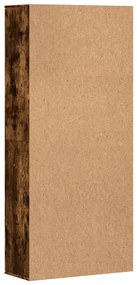 füstös tölgy színű szerelt fa magasszekrény 80 x 35 x 180 cm