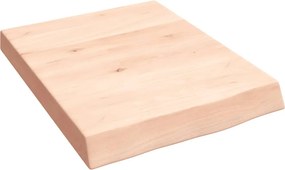 vidaXL kezeletlen tömör tölgyfa fali polc 40x50x(2-6) cm