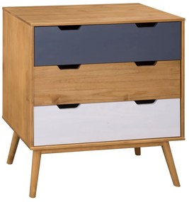 Cusco komód tömör borovi fenyőből, szélesség 80 cm - Marckeric