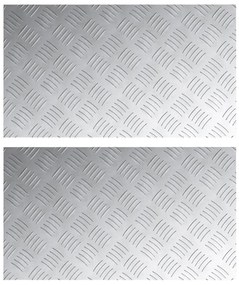 Alumínium Rácsos Lemezek 2 db Csúszásmentes 70x40 cm