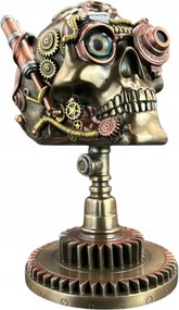Figura Szobor Koponya szobor Steampunk állványon Veronese WU76570V4