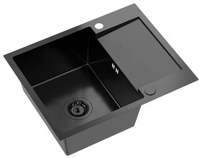 Acél mosogatótálca LUKE 116 Black