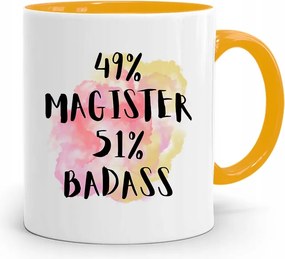 Mester Bögre Sárga Születésnapi Ajándék fényképes nyomtatással