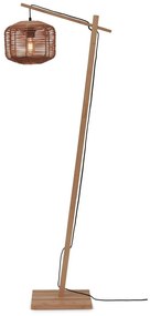 Natúr színű állólámpa rattan búrával (magasság 150 cm) Tanami – Good&amp;Mojo