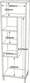 Konyhaszekrény, 50,4 cm – Dy1-Wk