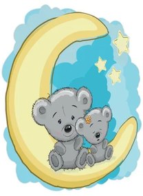 Falmatrica gyerekeknek Mackók a holdon 10x10cm NK4300A_1HP