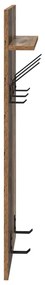 Fali Kabáthorog polcokkal Régi fa 90 x 40 x 10 cm Faanyag