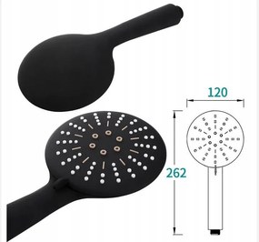Kézi zuhany Rea black mat