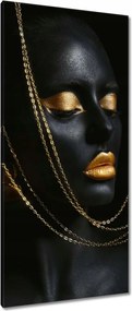 Vászonkép 55x115 Arannyal bevont fej