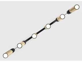 Jupiter 2008 - Csillár zsinóron ALAS 6xGU10/10W/230V arany/fekete