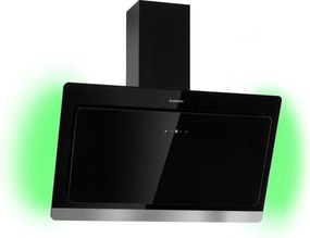 Klarstein Aurora Eco 90, páraelszívó, 90 cm, falra szerelhető, 550 m³/h, A+, érintéses vezérlés, fekete