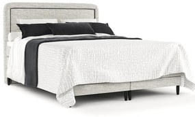 Világosszürke boxspring ágy 180x200 cm Dove – Maison de Rêve