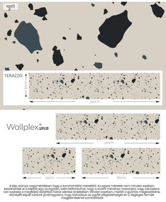 Wallplex konyhahátfal Terazzo 4 (Méret: 60x120)