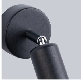 Fekete fali lámpa ø 6 cm Brando – Sollux