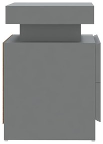 Szürke szerelt fa éjjeliszekrény 45 x 35 x 52 cm