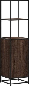 vidaXL Magastábla barna tölgy 35,5x35x139 cm műanyag fa és fém