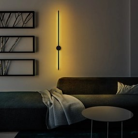 Sword 13484 fekete fém LED falilámpa