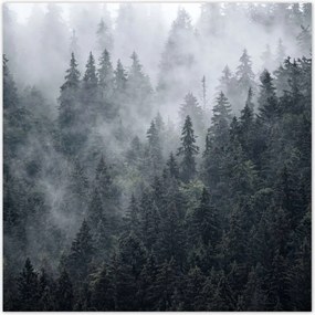Poszterek 140x140 Ködös hegyi táj