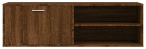 barna tölgyszínű szerelt fa TV-szekrény 120 x 34 x 37 cm