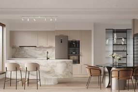 Fehér fém függőlámpa Virta – Sollux