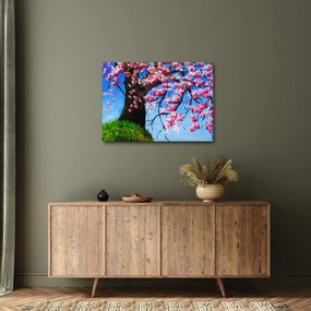 Kép festett cseresznyevirágok (70x50 cm)