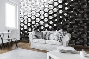 Fotótapéta - 3D hatszögek (152,5x104 cm)