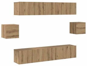 TV szekrény garnitúra 6 pcs Mesteri régi 80 x 30 x 30 cm