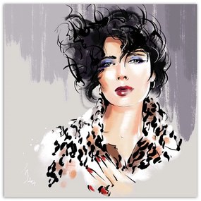 Gario Vászonkép 80-as évek noi retro divat - Irina Sadykova Méret: 60 x 60 cm