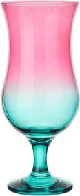 Koktélos Pohár 420ML Colorful Türkiz-rózsaszín