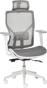 Vinsetto Irodai Szék - Játék/Számítógépes szék Fejtámlával, Derékpárnával, 3D Karfával, 3 Szinten Állítható, 360° Forgatható Kerekekkel, Szürke, 67 x