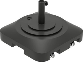 Outsunny Tölthető Napernyő Állvány Párna Kerekekkel, Négyzetes Napernyő Tartó, Napernyő Súly, Állvány Ø38/48 mm-es Napernyőhöz, Erkélyre, Teraszra, Ke