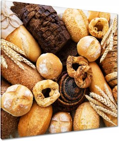 Vászonkép 90x90 Kenyér mix