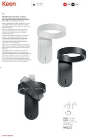 Redo 01-3764 - LED Fali lámpa KEEN LED/6W/230V CRI 90 fekete