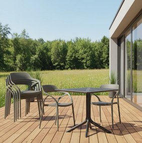 Rakásolható szék, szürke, ALFIO