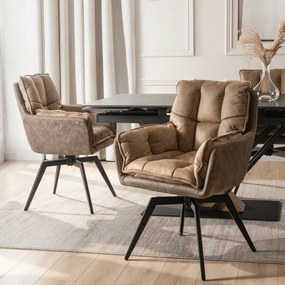 Forgó szék barna színben, ISLA