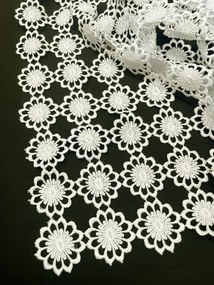 Mg Szövet Abrosz Gipiura 9 méter széles 140cm Ecru 0,5m