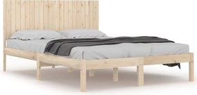 vidaXL tömör fenyőfa ágy matrac nélkül 200 x 200 cm