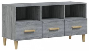 szürke sonoma színű szerelt fa TV-szekrény 120 x 36 x 50 cm