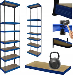 Tárolószekrény fém állvány Helios 270x50x50cm 7Px175kg Tartós Magas