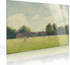 Üveg kép - Camille Pissarro, Hampton Court Green, reprodukciók (70x50 cm)