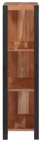 Könyvszekrény Barna, Fekete 50 x 30 x 110 cm Tömör Akácfa