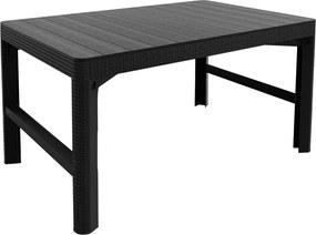 ALLIBERT LYON RATTAN állítható polyrattan kerti asztal, 72 cm - grafit ()