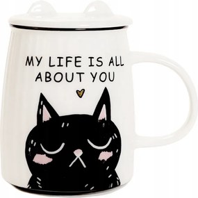 Milu bögre macskával és fedővel 0,45 l Homla