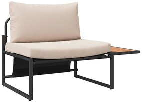 vidaXL Kerti Kanapé Szett 2 pcs Tópszínű Acél