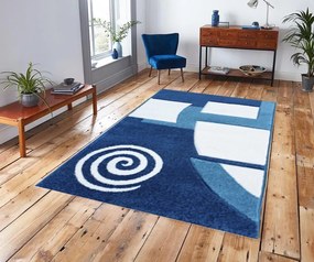 Málta Nyírt Futószőnyeg 80 x 300 cm Kék