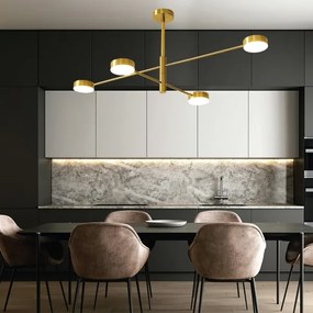 LED Csillár rúdon 4xLED/12W/230V 4000K arany