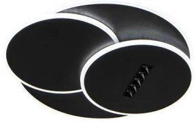 LED Dimmelhető mennyezeti lámpa LED/90W/230V 3000-6500K fekete + távirányítás